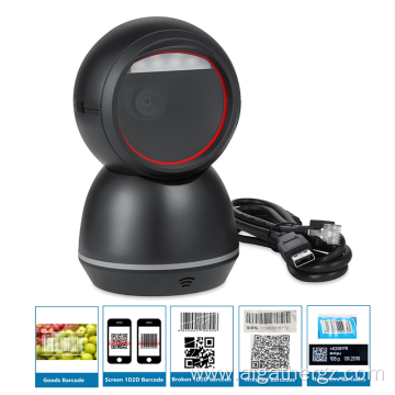 Supermarket 2D square head desktop barcode scanner